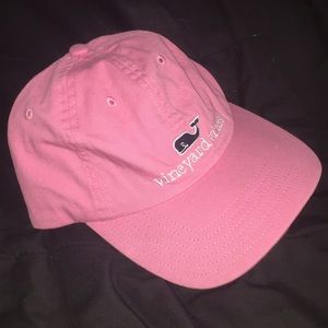 Pink Vineyard Vines baseball hat